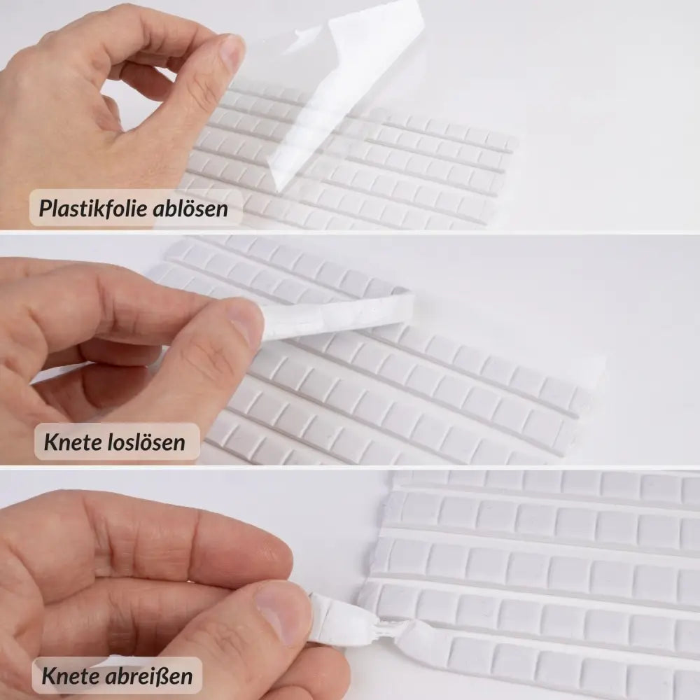 Weiße Klebeknete (96 Stk.) wiederverwendbar & rückstandsfrei ablösbar