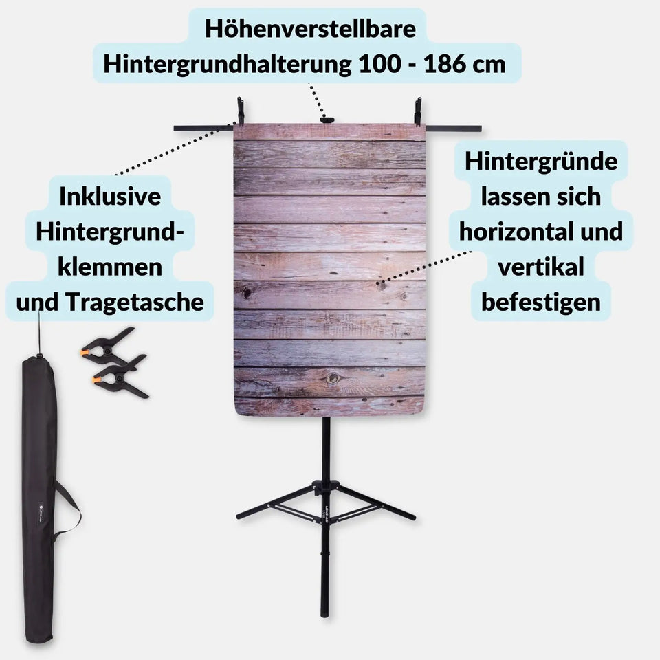 XXL Flatlay-Set für deinen Einstieg in die Studiofotografie - Kamera & Foto > Fotostudio-Ausrüstung Hintergründe