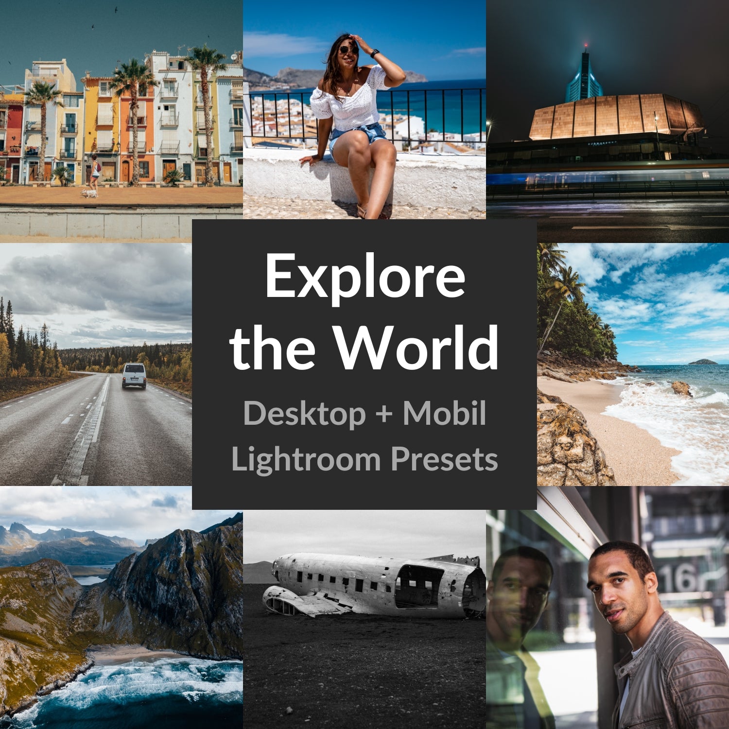 Lightroom Presets Pack “Explore the World” – 11 Filter für Desktop & Mobil