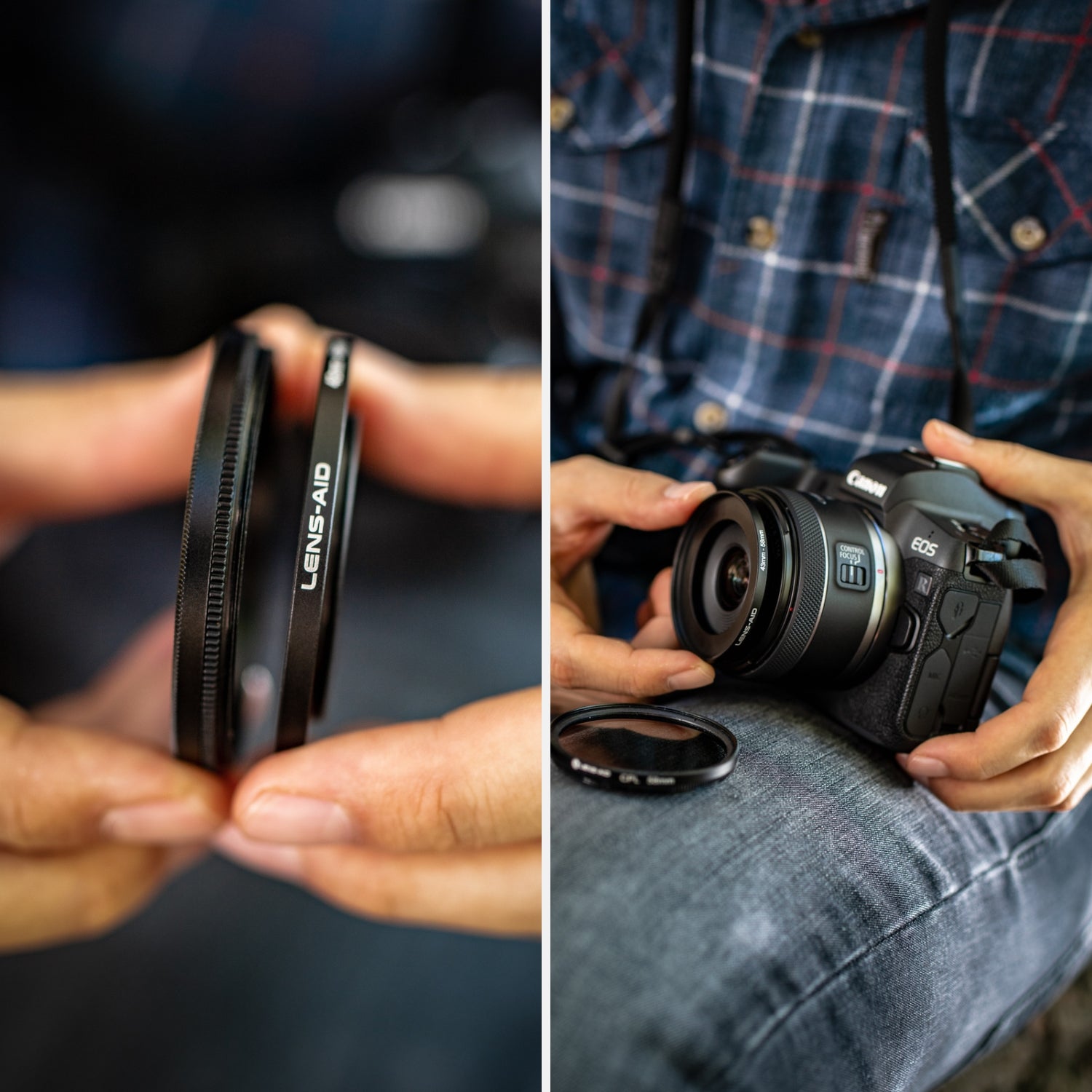 Step Up Ring aus Metall als Adapter für Kamerafilter/Objektive