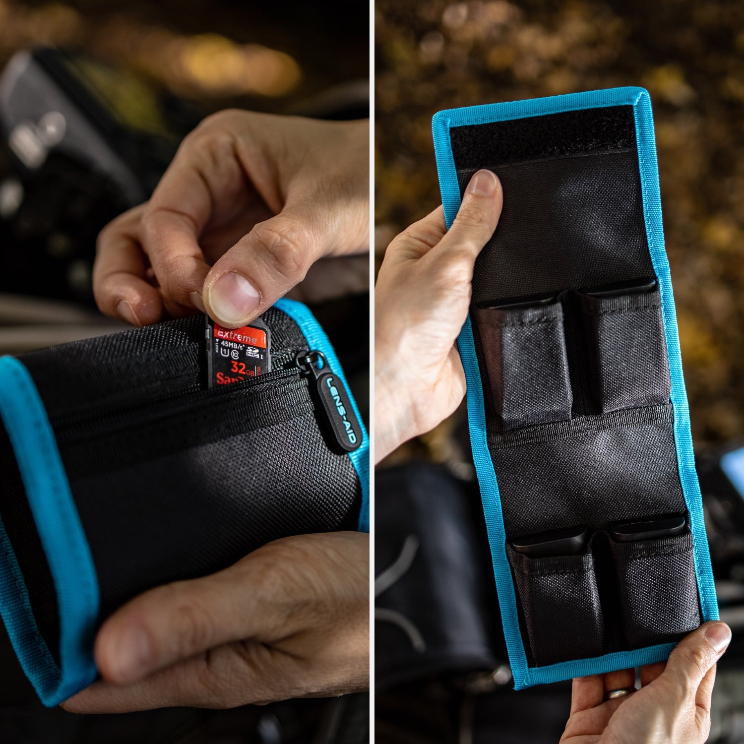 Kamera Akku-Tasche für bis zu 4 Akkus & Batterien