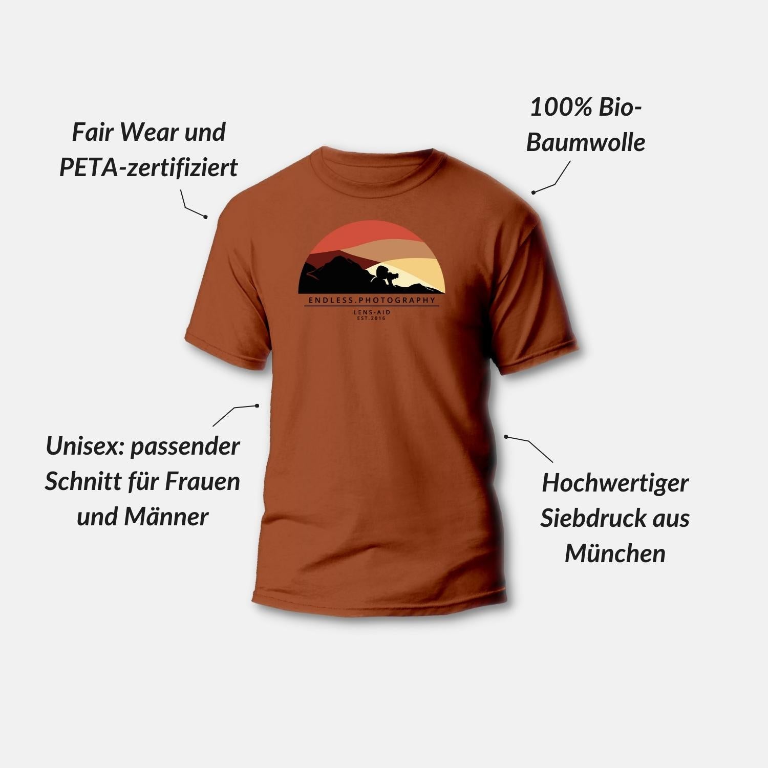 Bio T-Shirt für Fotografen "Endless Photography"