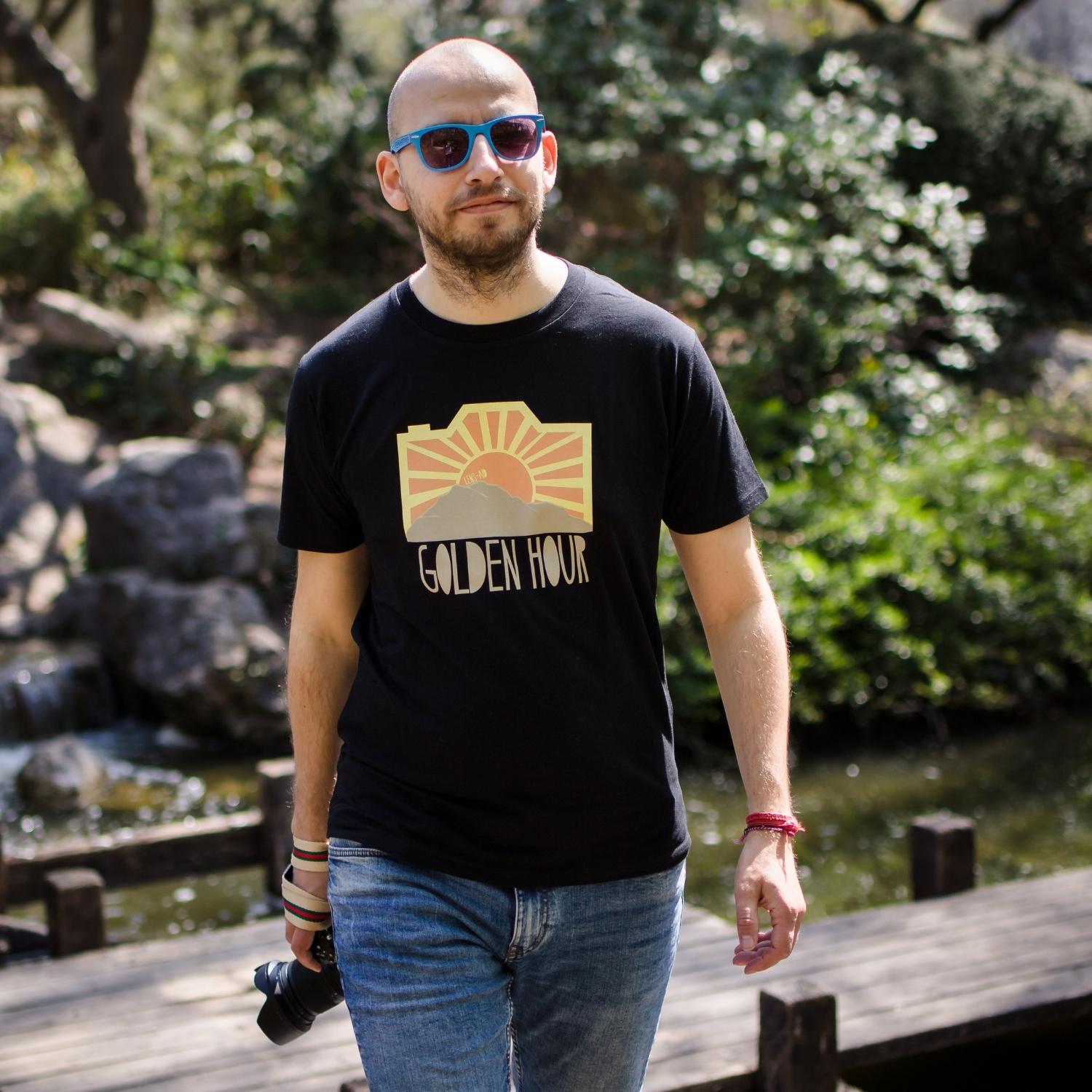 Bio T-Shirt für Fotografen "Golden Hour"