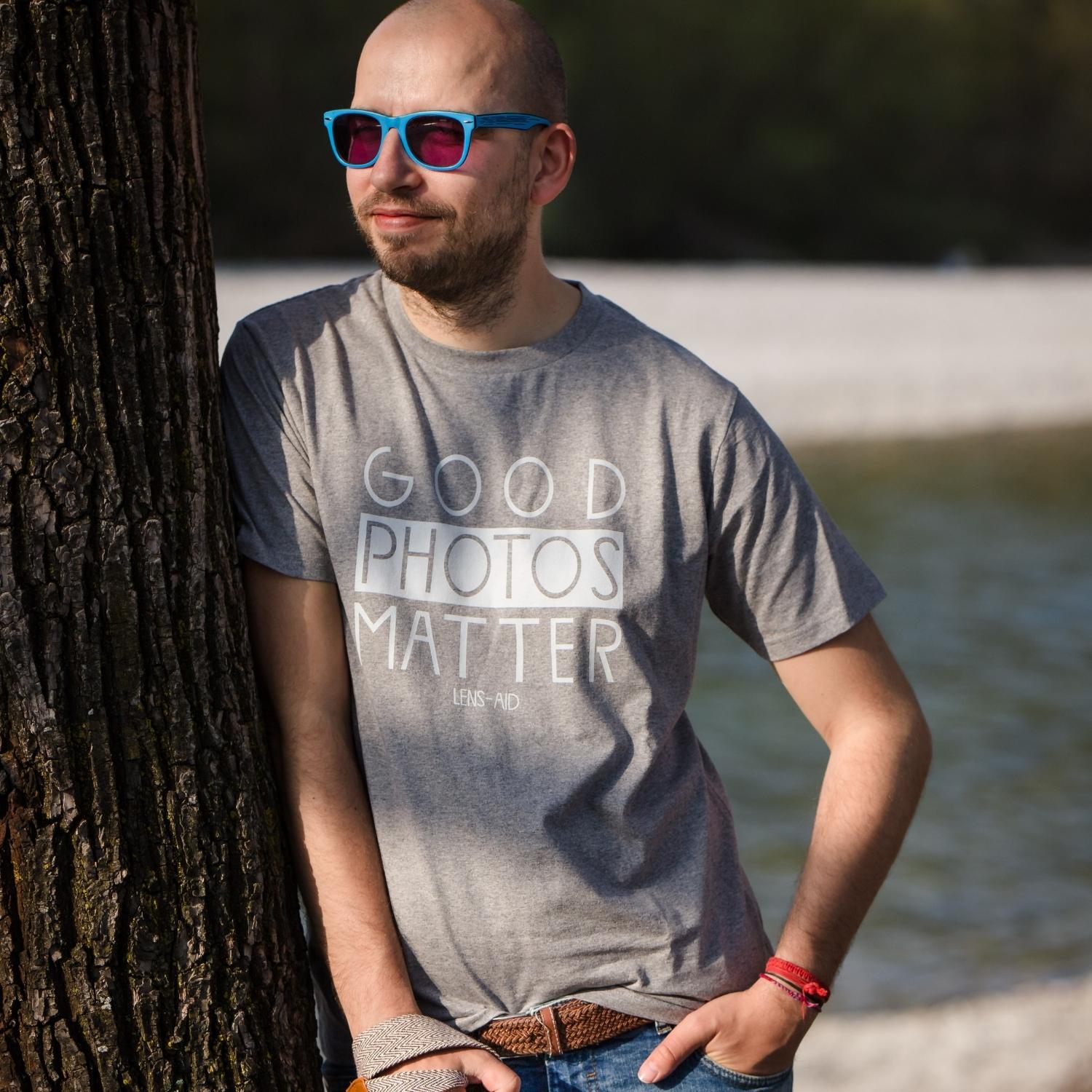 Bio T-Shirt für Fotografen "Good Photos Matter"