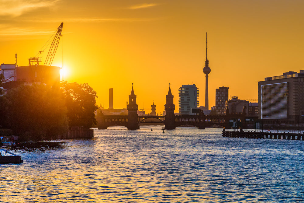 Oberbaumbruecke Fernsehturm Sonnenuntergang Berlin - Beste Fotospots Berlin: 22 Instagram-Spots für geile Bilder