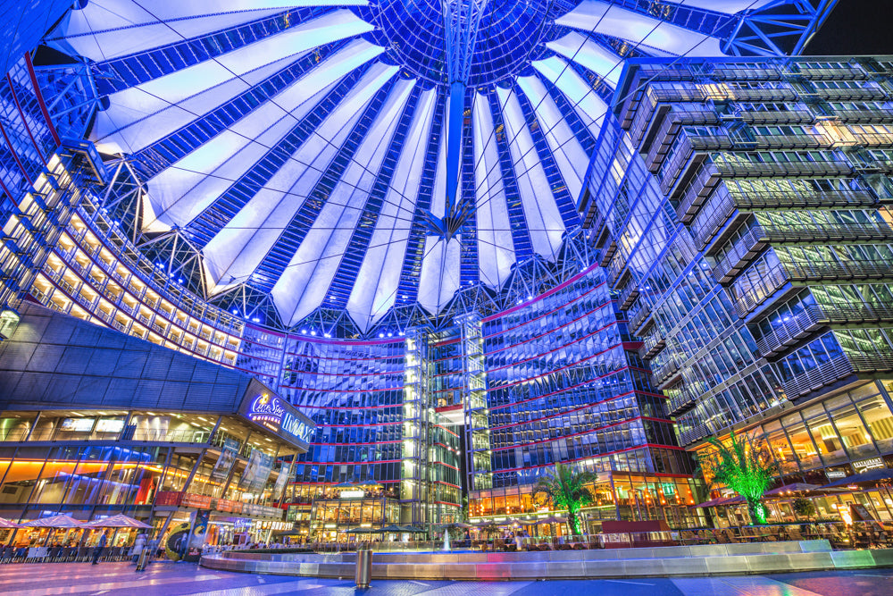 Sony Center Potsdamer Platz Berlin Abend Beleuchtet - Beste Fotospots Berlin: 22 Instagram-Spots für geile Bilder